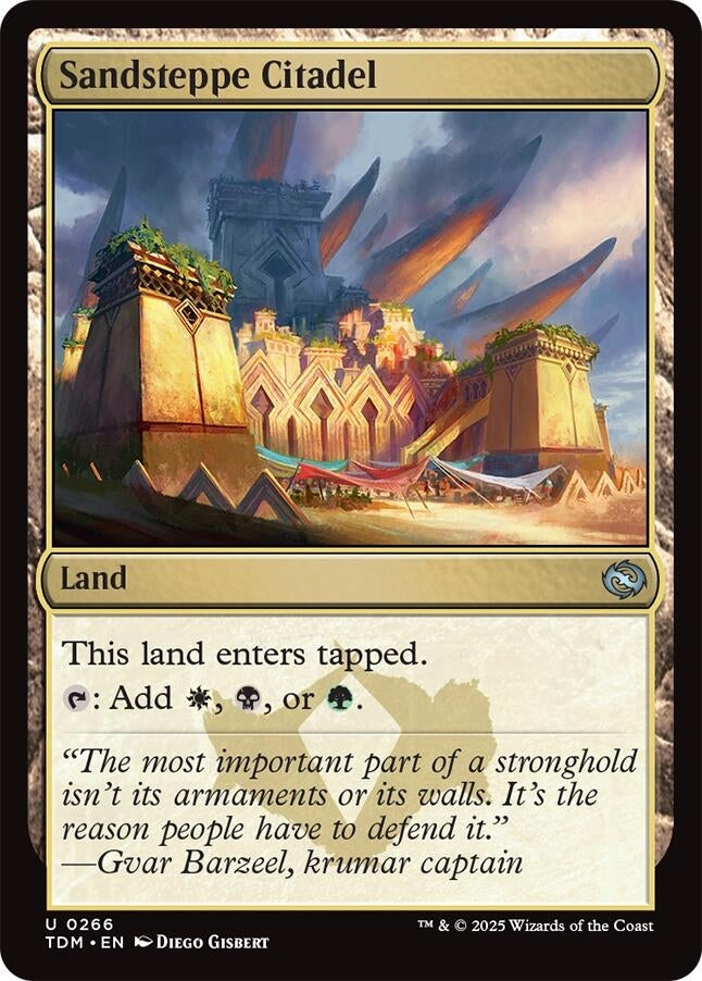 Image for Sandsteppe Citadel (266) (Tarkir: Dragonstorm) - Magic: The Gathering