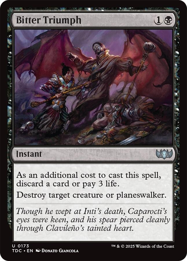 Image for Bitter Triumph (173) - Magic: The Gathering
