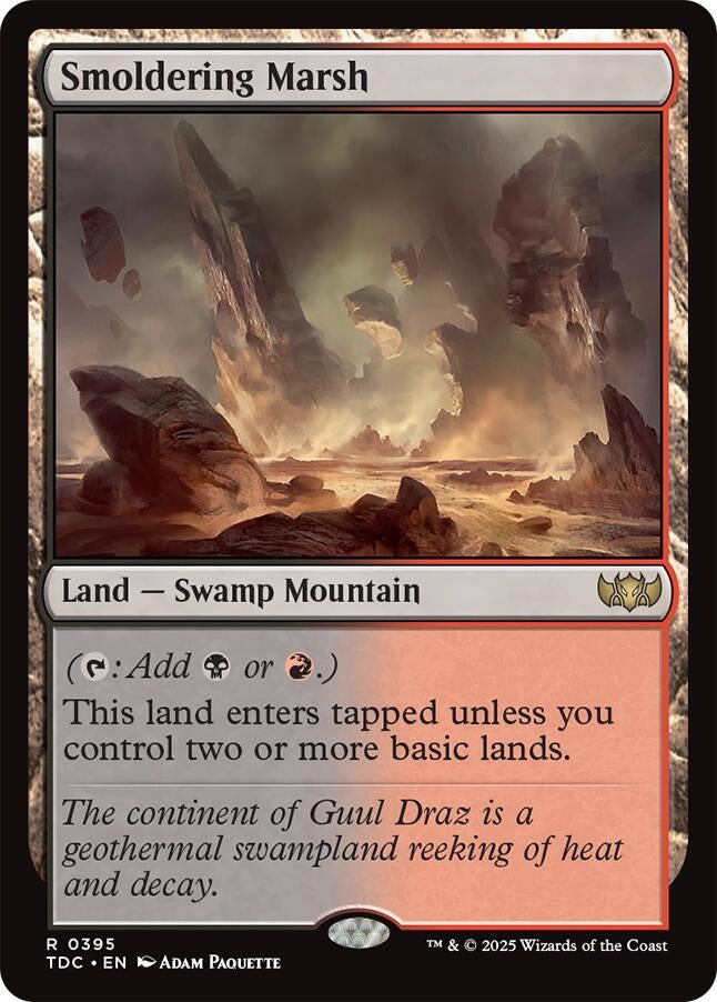 Image for Smoldering Marsh (395) - Magic: The Gathering