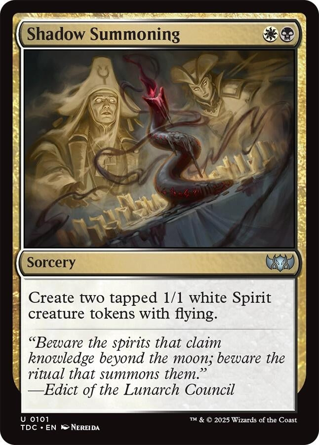 Image for Shadow Summoning (101) - Magic: The Gathering