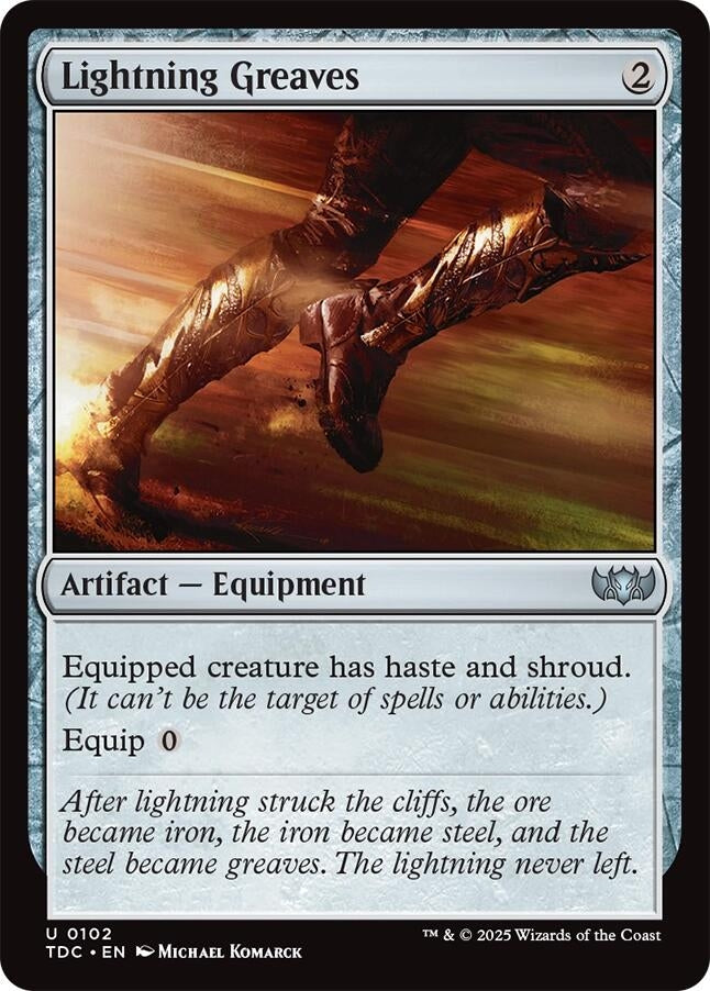 Image for Lightning Greaves (102) - Magic: The Gathering