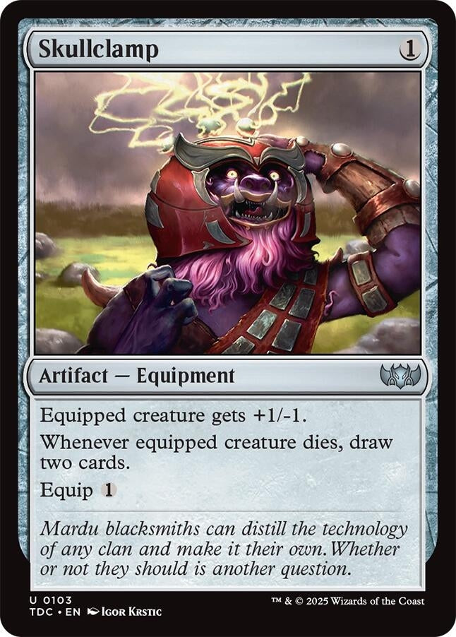 Image for Skullclamp (103) - Magic: The Gathering