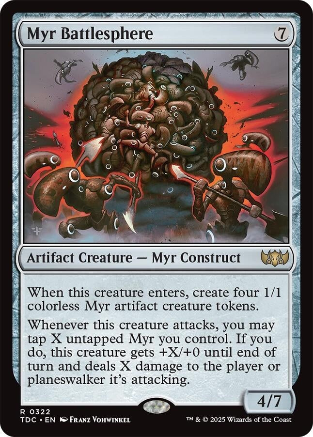 Image for Myr Battlesphere (322) - Magic: The Gathering