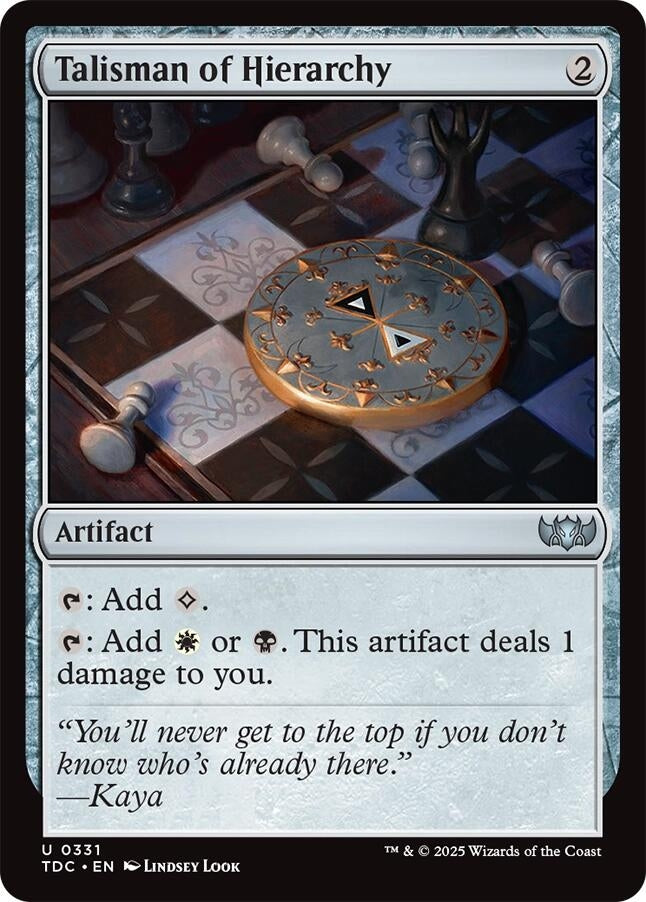 Image for Talisman of Hierarchy (331) - Magic: The Gathering