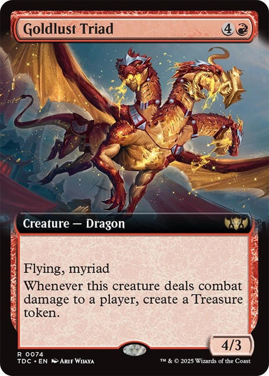 Image for Goldlust Triad (Extended Art) (74) - Magic: The Gathering