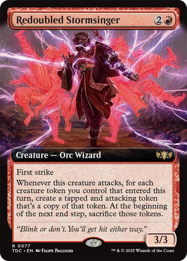 Image for Redoubled Stormsinger (Extended Art) (77) - Magic: The Gathering