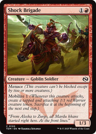 Image for Shock Brigade (120) (Tarkir: Dragonstorm) - Magic: The Gathering