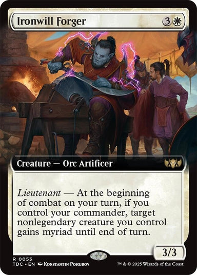 Image for Ironwill Forger (Extended Art) (53) - Magic: The Gathering