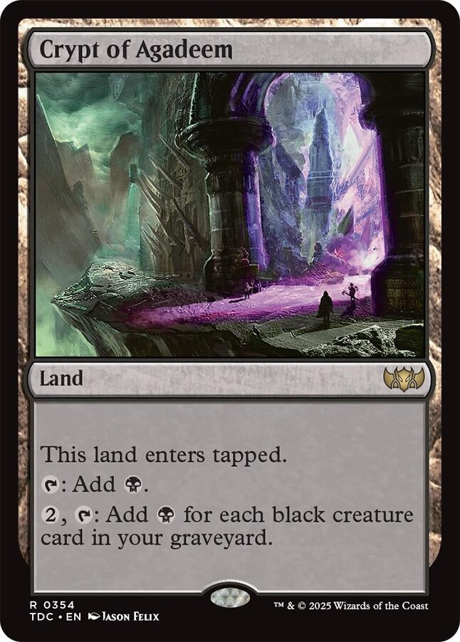 Image for Crypt of Agadeem (354) - Magic: The Gathering