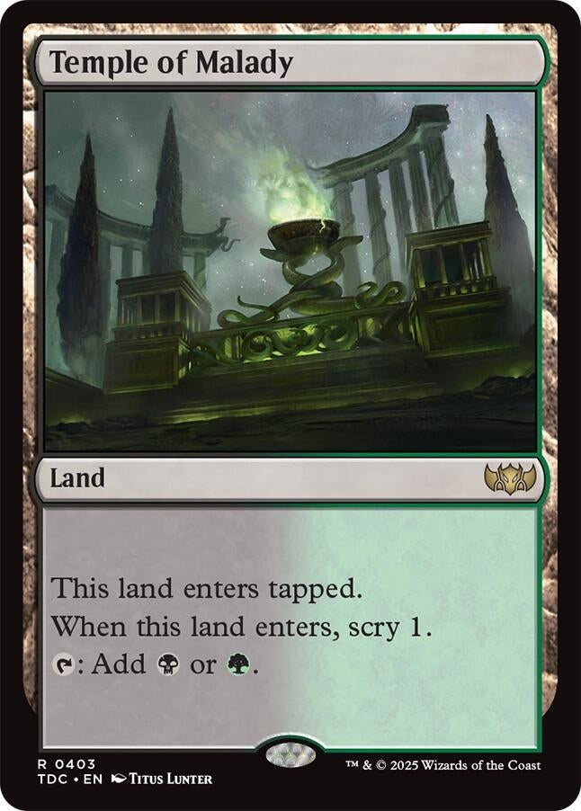 Image for Temple of Malady (403) - Magic: The Gathering