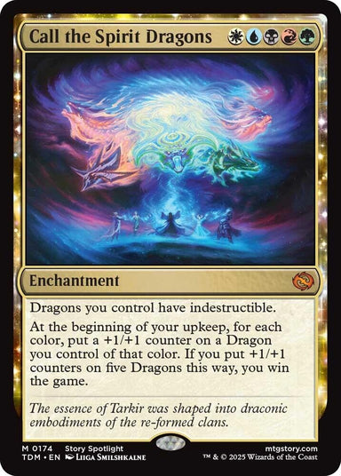 Image for Call the Spirit Dragons (174) (Tarkir: Dragonstorm) - Magic: The Gathering