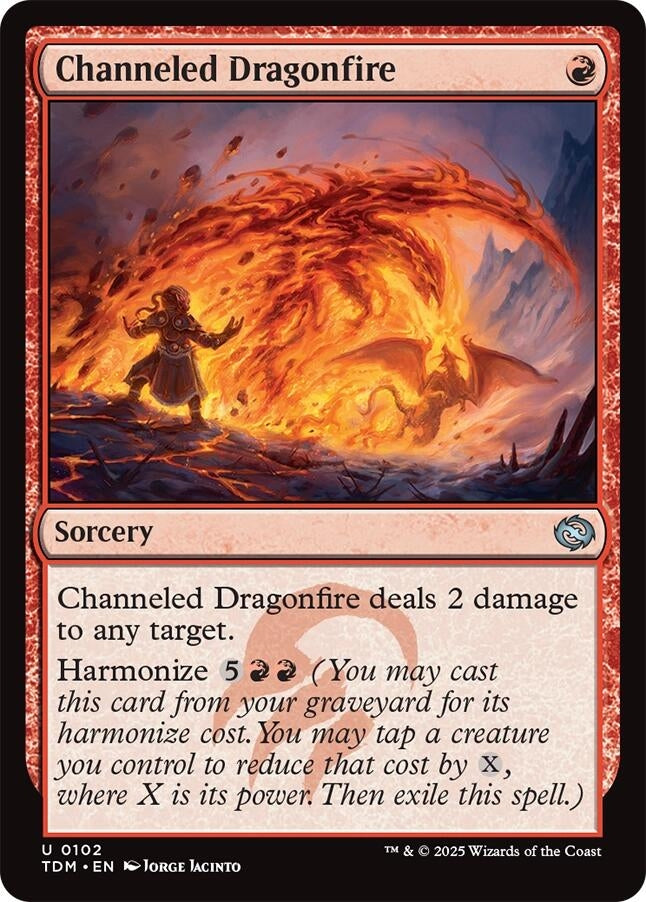 Image for Channeled Dragonfire (102) (Tarkir: Dragonstorm) - Magic: The Gathering