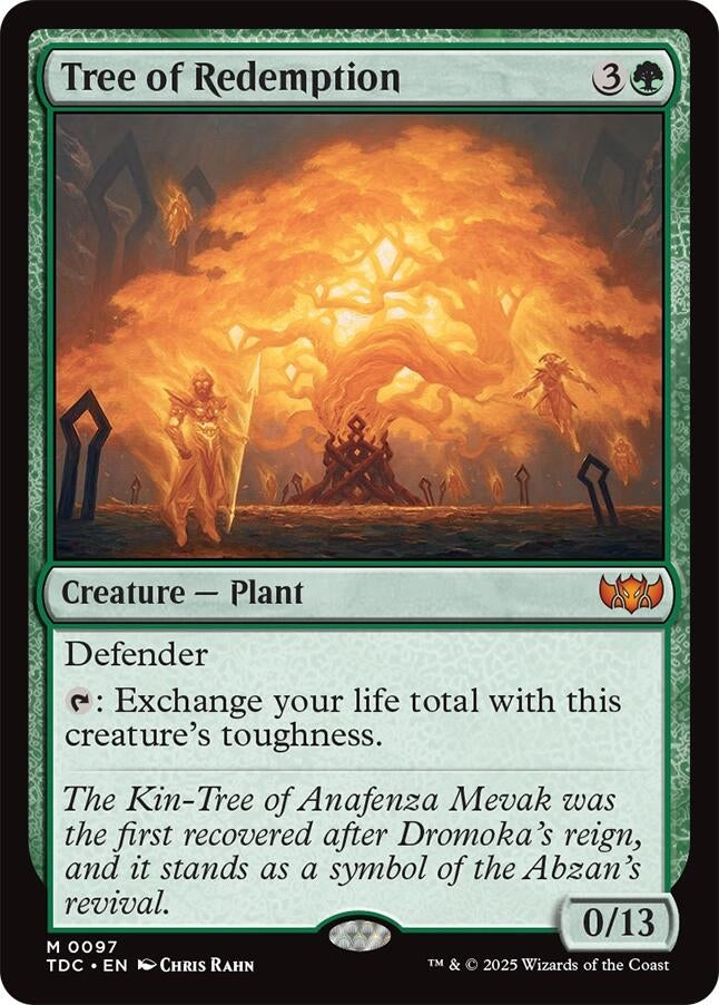 Image for Tree of Redemption (97) - Magic: The Gathering