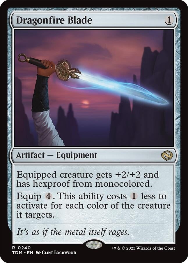 Image for Dragonfire Blade (240) (Tarkir: Dragonstorm) - Magic: The Gathering