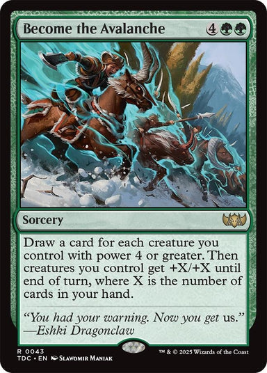 Image for Become the Avalanche (43) - Magic: The Gathering