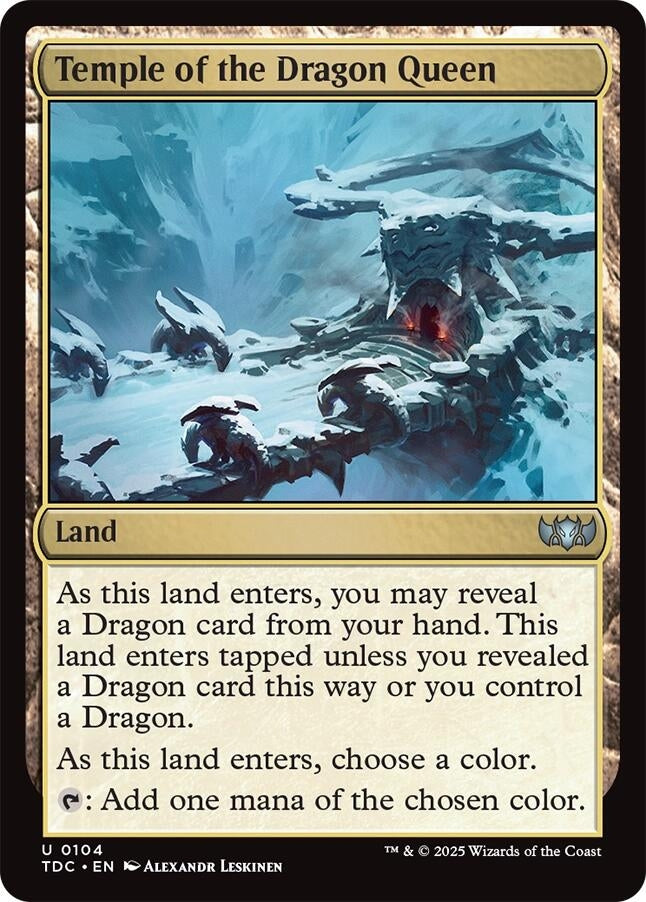Image for Temple of the Dragon Queen (104) - Magic: The Gathering