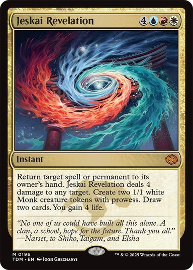 Image for Jeskai Revelation (196) (Tarkir: Dragonstorm) - Magic: The Gathering