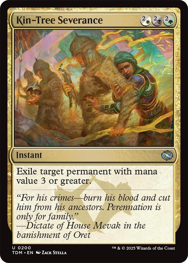 Image for Kin-Tree Severance (200) (Tarkir: Dragonstorm) - Magic: The Gathering
