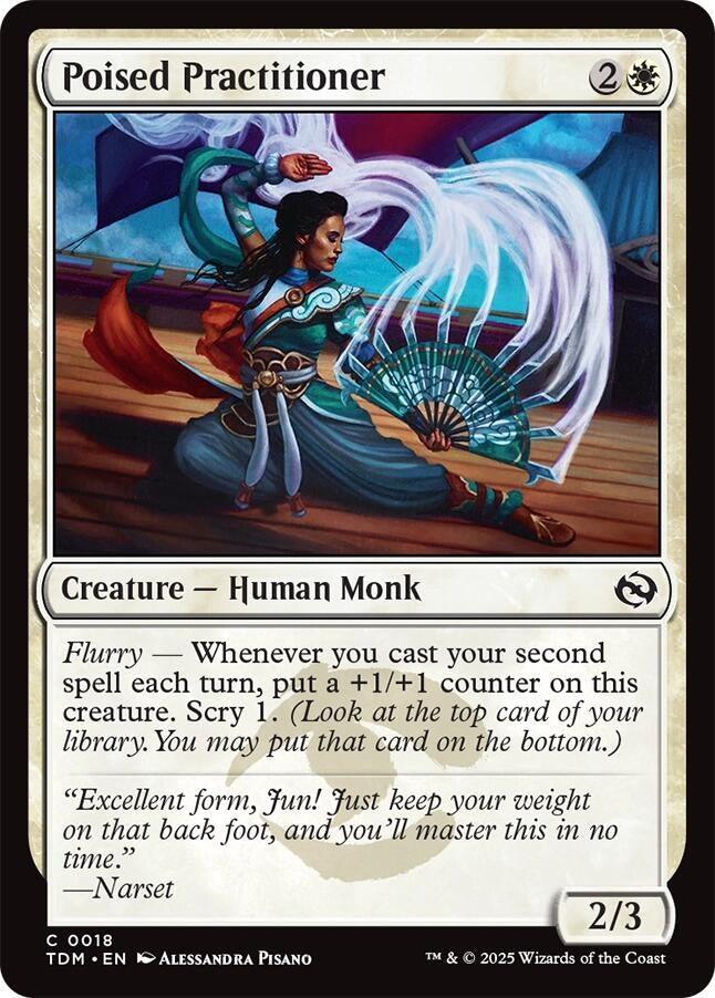 Image for Poised Practitioner (18) (Tarkir: Dragonstorm) - Magic: The Gathering