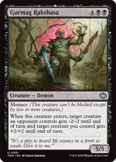 Image for Gurmag Rakshasa (81) (Tarkir: Dragonstorm) - Magic: The Gathering