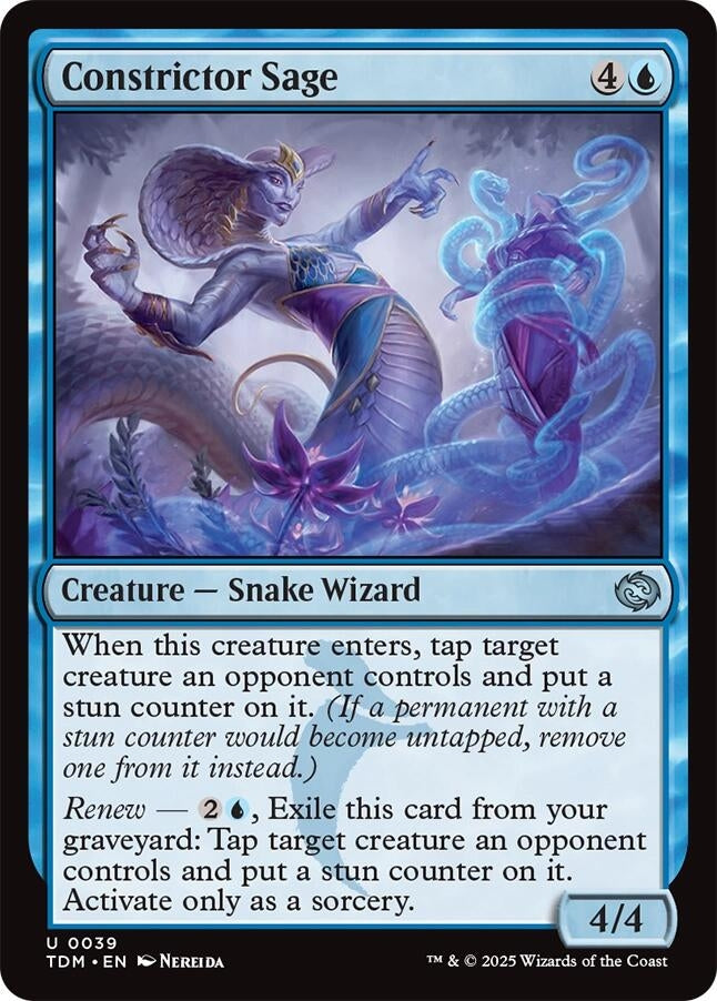 Image for Constrictor Sage (39) (Tarkir: Dragonstorm) - Magic: The Gathering