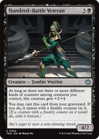 Image for Hundred-Battle Veteran (82) (Tarkir: Dragonstorm) - Magic: The Gathering