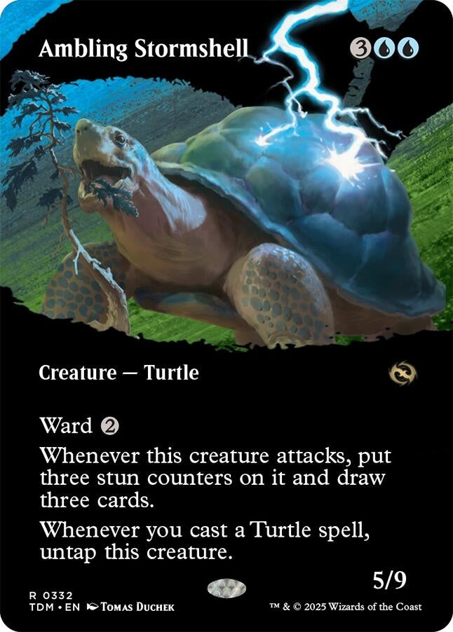 Image for Ambling Stormshell (Borderless) (332) (Tarkir: Dragonstorm) - Magic: The Gathering