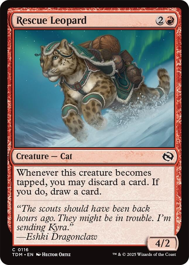 Image for Rescue Leopard (116) (Tarkir: Dragonstorm) - Magic: The Gathering