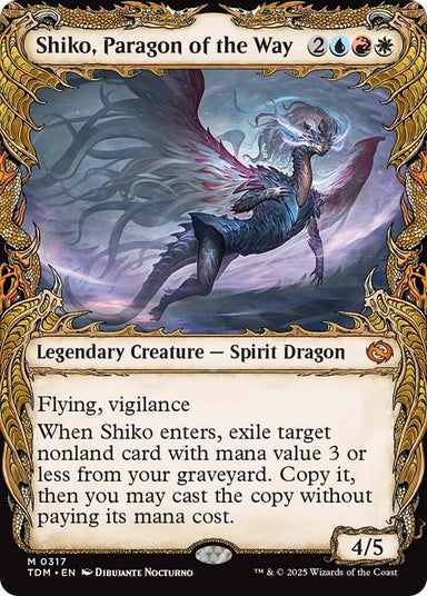 Image for Shiko, Paragon of the Way (Showcase) (317) (Tarkir: Dragonstorm) - Magic: The Gathering
