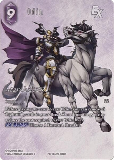 Image for Odin EX (Full Art) (23-080R) (FF: Promo Cards) (PR) - Final Fantasy TCG