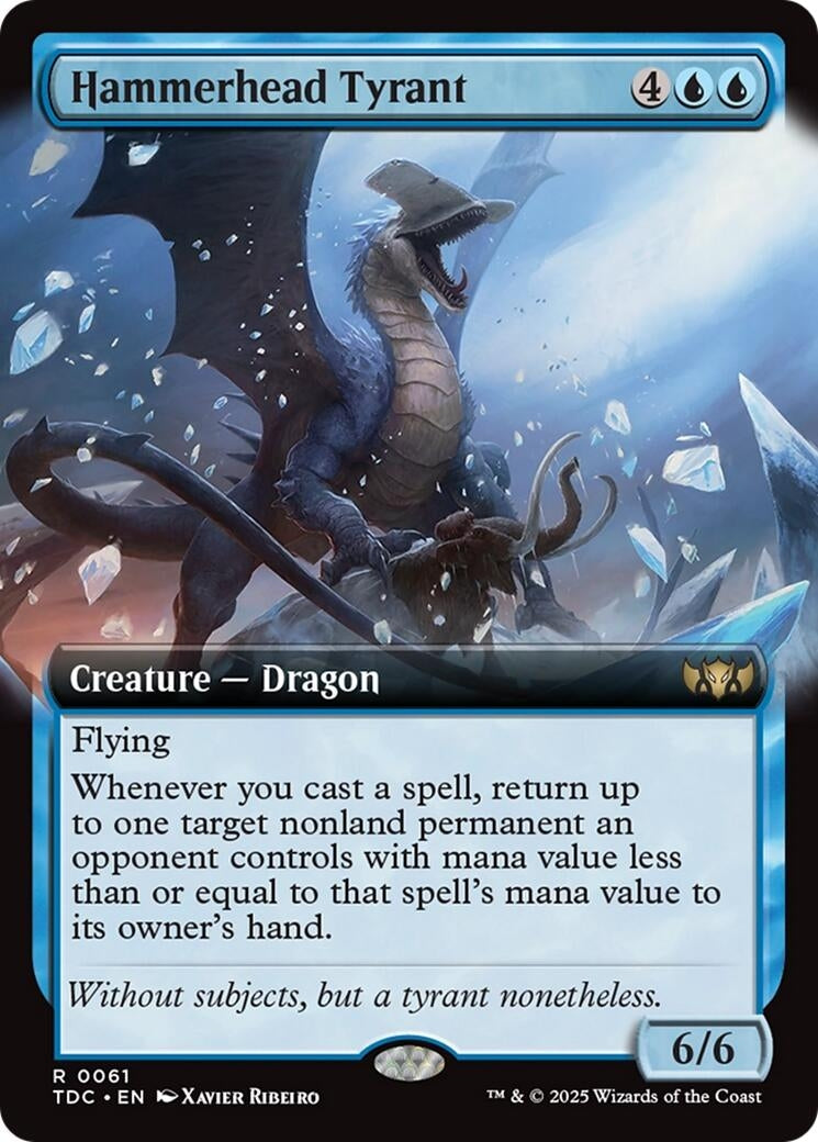 Image for Hammerhead Tyrant (Extended Art) (61) - Magic: The Gathering