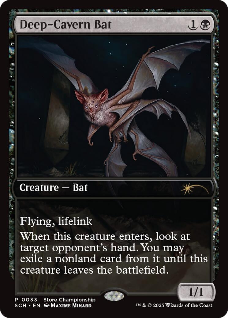 Image for Deep-Cavern Bat (33) (Game Day & Store Championship Promos) - Magic: The Gathering