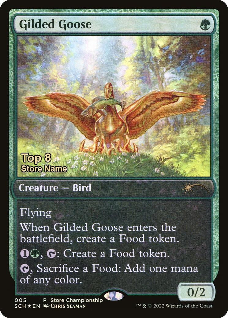 Image for Gilded Goose (Top 8) (5) (Game Day & Store Championship Promos) - Magic: The Gathering