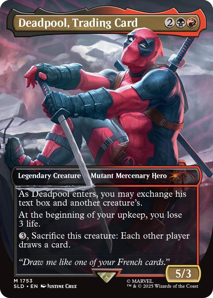 Deadpool, Trading Card (1753) (1753) (Secret Lair Drop Series)