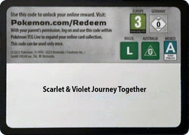 Image for Code Card - Journey Together Booster Pack (SV09: Journey Together) (JTG) - Pokemon