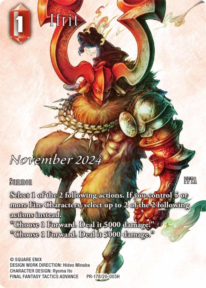 Image for Ifrit (PR-178/20-003H) (Pr-178/20-003H) (FF: Promo Cards) (PR) - Final Fantasy TCG