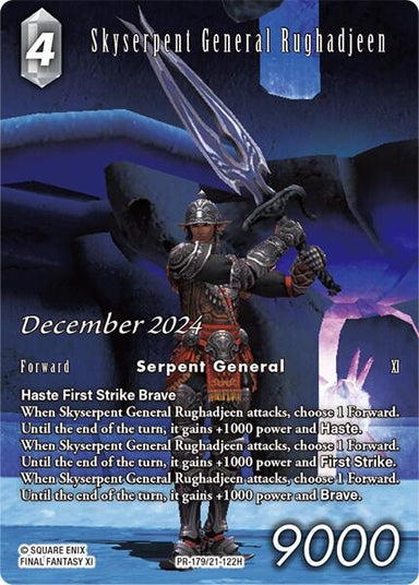Image for Skyserpent General Rughadjeen (PR-179/21-122H) (PR-179/21-122H) (FF: Promo Cards) (PR) - Final Fantasy TCG