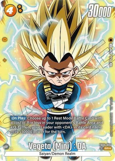 FB06-084 - Vegeta (Mini) : DA (Alternate Art)