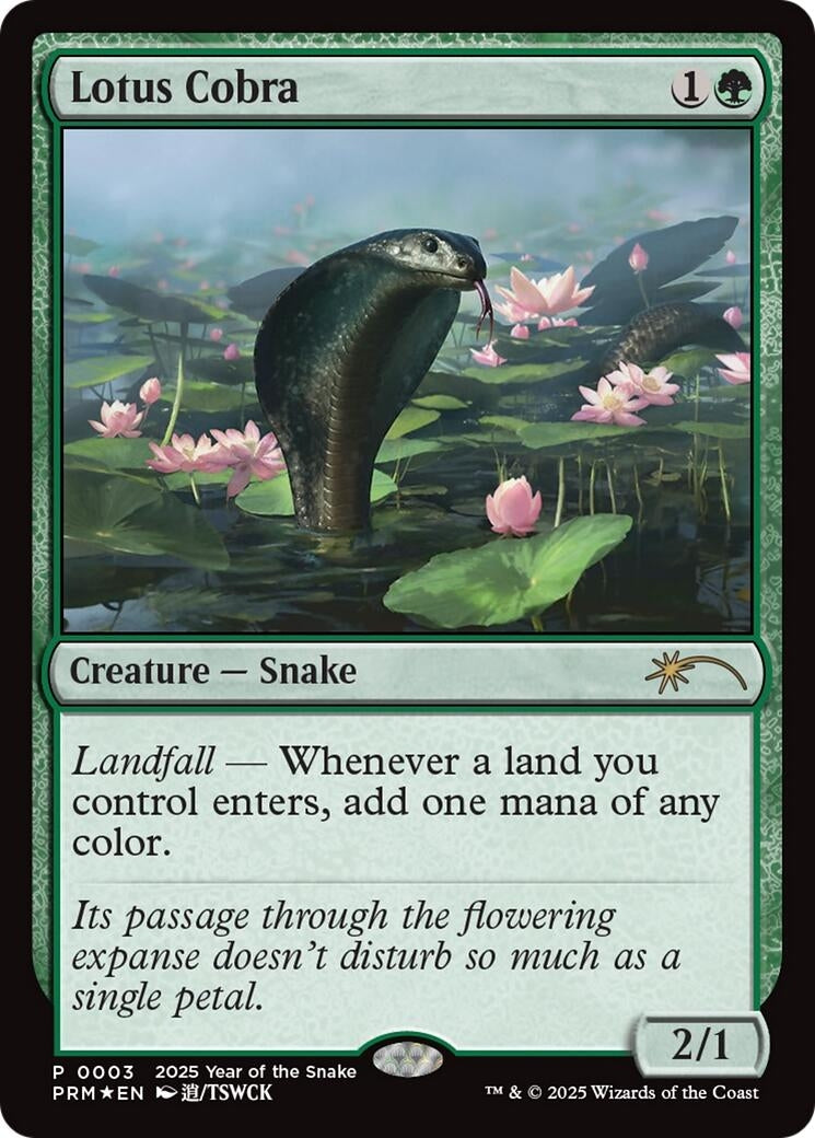 Image for Lotus Cobra (Year of the Snake 2025) (3) (Standard Showdown Promos) (SSP) - Magic: The Gathering