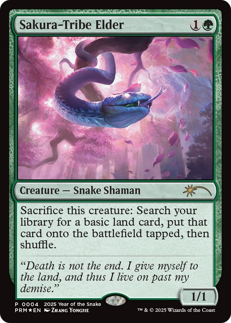 Image for Sakura-Tribe Elder (Year of the Snake 2025) (4) (Standard Showdown Promos) (SSP) - Magic: The Gathering