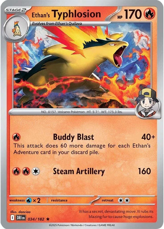 Ethan's Typhlosion (Non-holo) (034/182) (Deck Exclusives)