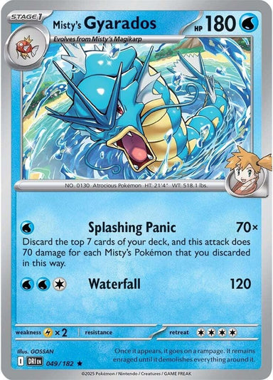 Image for Misty's Gyarados (049/182) (DRI) - Pokemon