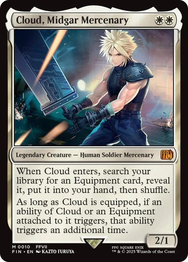 Image for Cloud, Midgar Mercenary (10) (FIN) - Magic: The Gathering