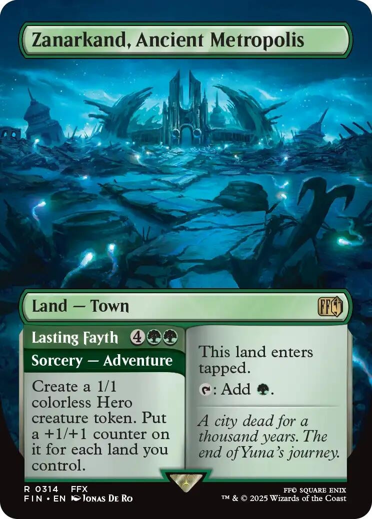 Image for Zanarkand, Ancient Metropolis (Borderless) (314) (FIN) - Magic: The Gathering