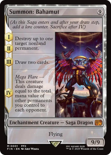 Image for Summon: Bahamut (1) (FIN) - Magic: The Gathering
