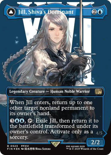 Image for Jill, Shiva's Dominant (Borderless) (Surge Foil) (523) (FIN) - Magic: The Gathering