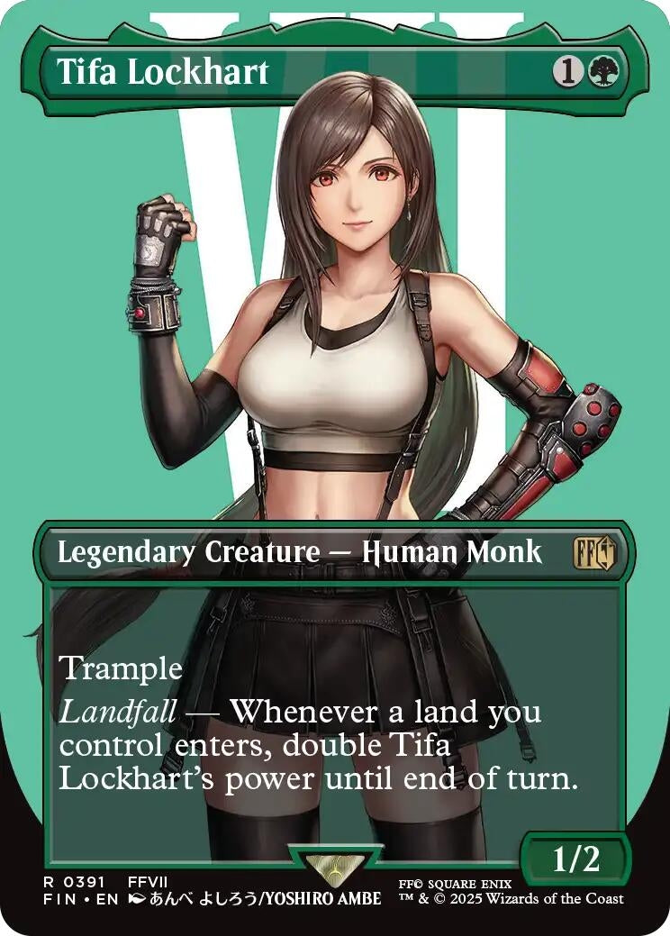 Image for Tifa Lockhart (Borderless) (391) (FIN) - Magic: The Gathering