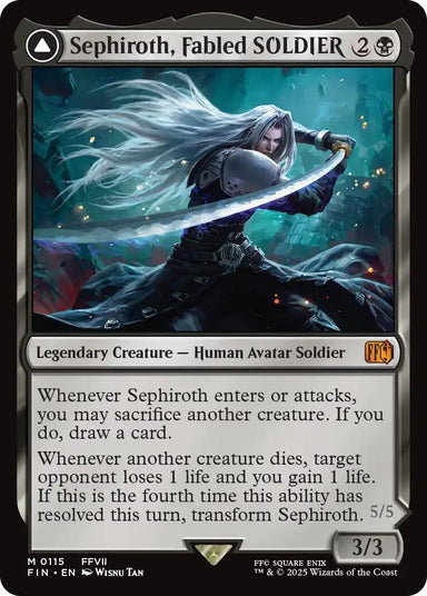 Image for Sephiroth, Fabled SOLDIER (115) (FIN) - Magic: The Gathering