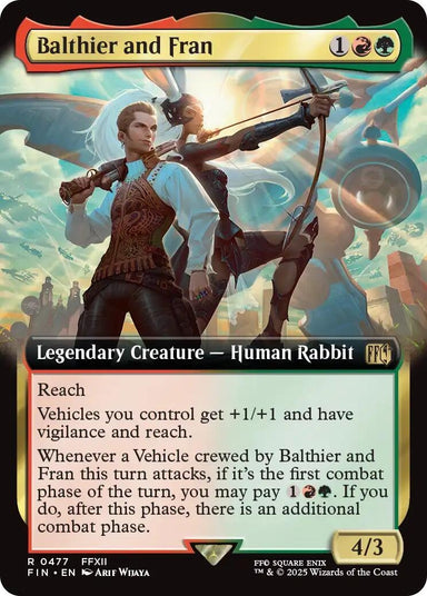 Image for Balthier and Fran (Extended Art) (477) (FIN) - Magic: The Gathering