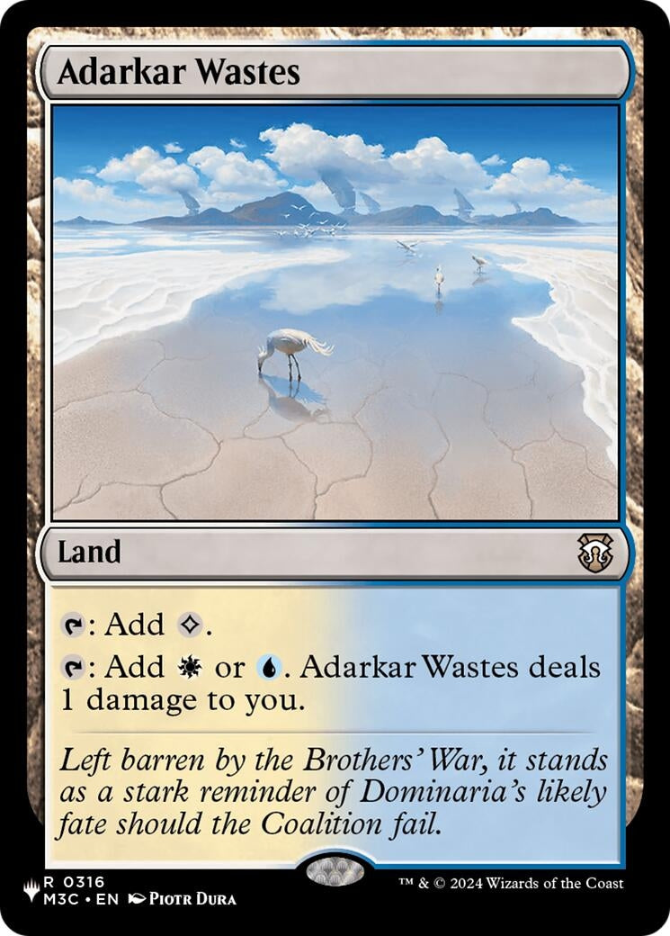 Image for Adarkar Wastes (M3C) (316) (The List Reprints) (LIST) - Magic: The Gathering